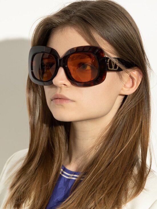 NEW VALENTINO VLS-180C HAVANA BROWN SUNGLASSES VALENTINO main image 4